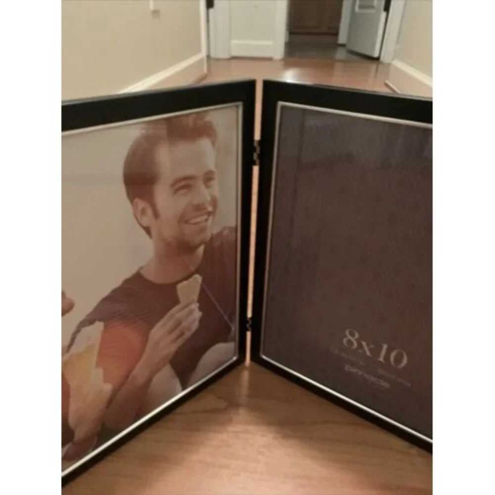 Pinnacle Show Case Your Life Double Picture Frame with Vertical Hinged
